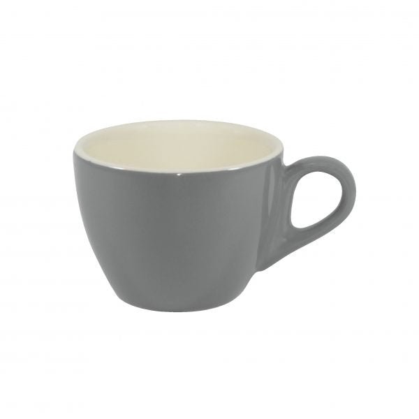BW0515 Brew-French Grey/White Large Flat White Cup 220Ml