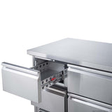 FED-X Six Drawer Compact Workbench Fridge - XGNS1300-6D