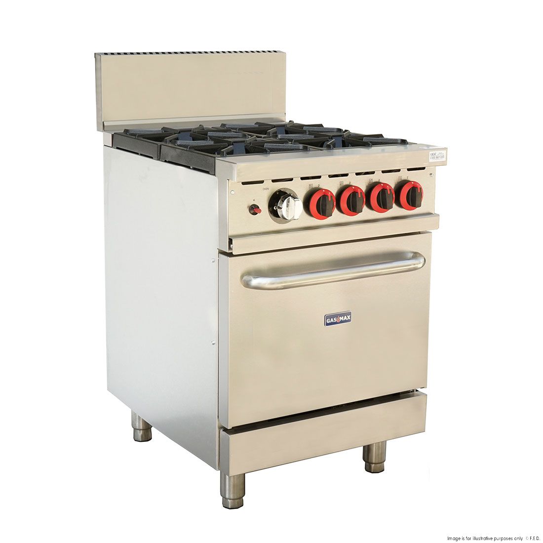 Gasmax 4 Burner Gas Cooktop With Oven GBS4TS