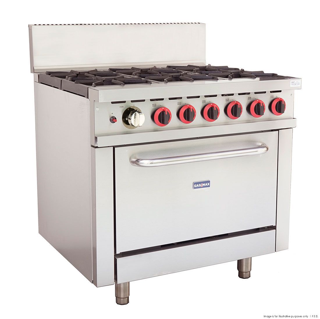 Gasmax 6 Gas Cooktop With Oven + Flame Failure GBS6TS