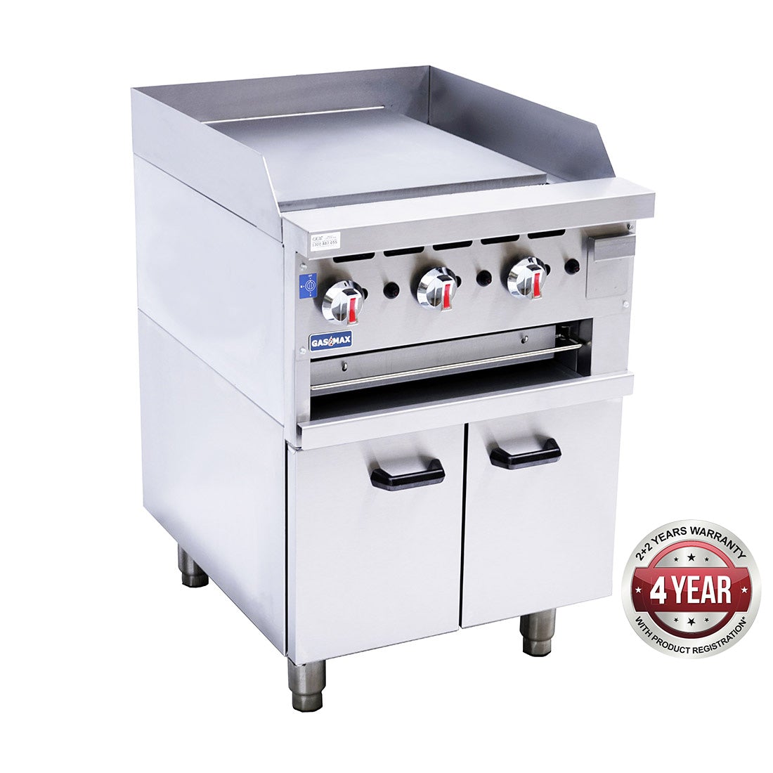 GGS-24LPG Gas Griddle and Gas Toaster with Cabinet