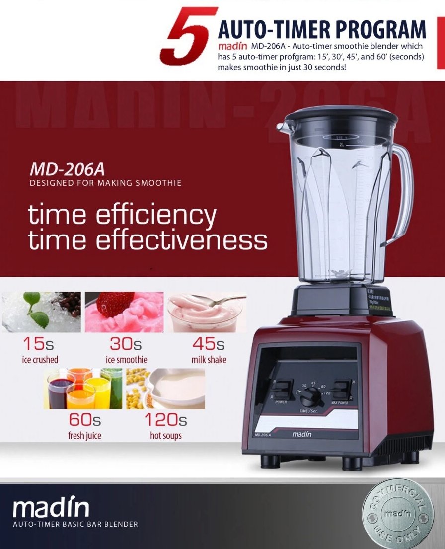 Madin MD-206A Commercial Blender