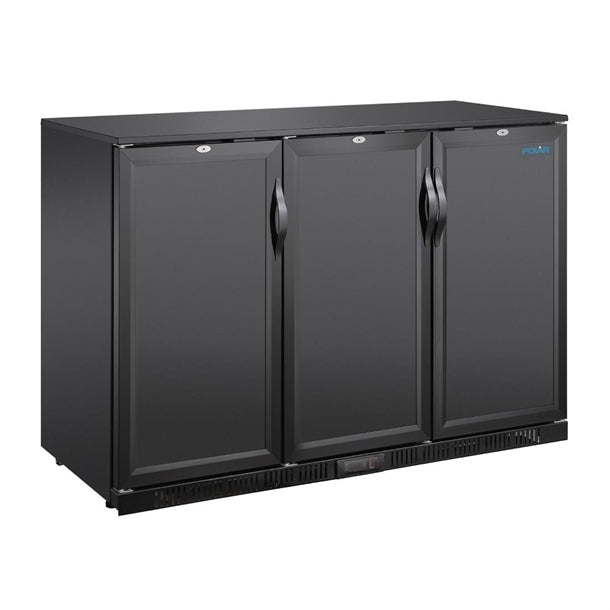 Polar G-series Triple Door Back Bar Cooler Solid Door 320 Ltr - GE999-A