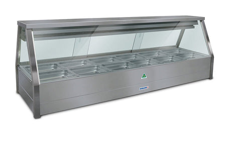 Roband EFX26RD Straight Glass Refrigerated Display Bar - 12 pans