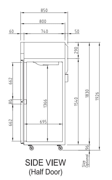 Turbo Air KRF65-6 Top Mount Dual Temp Fridge and Freezer