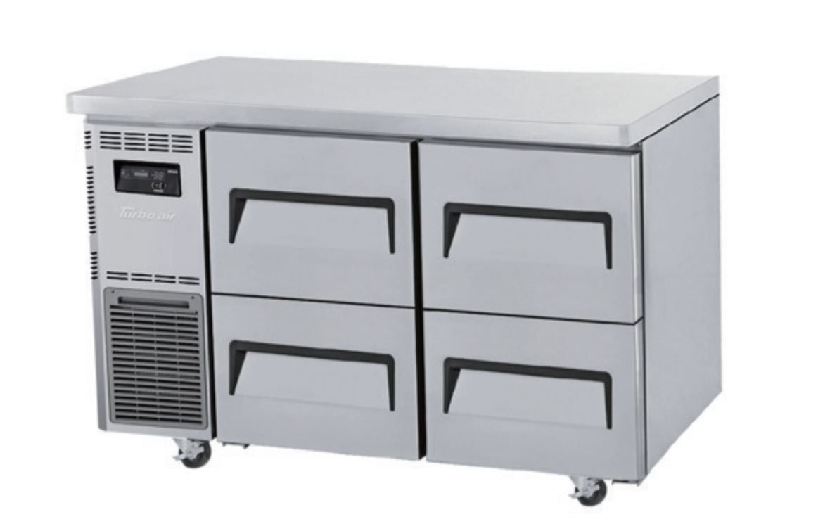 Turbo Air KUF12-2D-4 Undercounter 4 Drawer Freezer