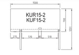 Turbo Air KUF15-2 TWO Door Undercounter Freezer