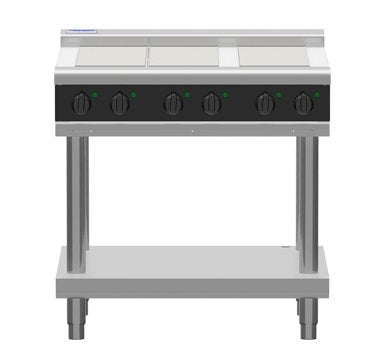 Waldorf Bold RNLB8609E-LS - 900mm Electric Cooktop Low Back Version - Leg Stand