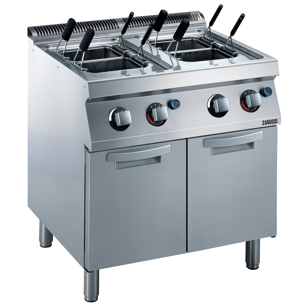 Zanussi EVO700 Freestanding Gas Pasta Cooker, 2 Wells 24.5 litres 372351