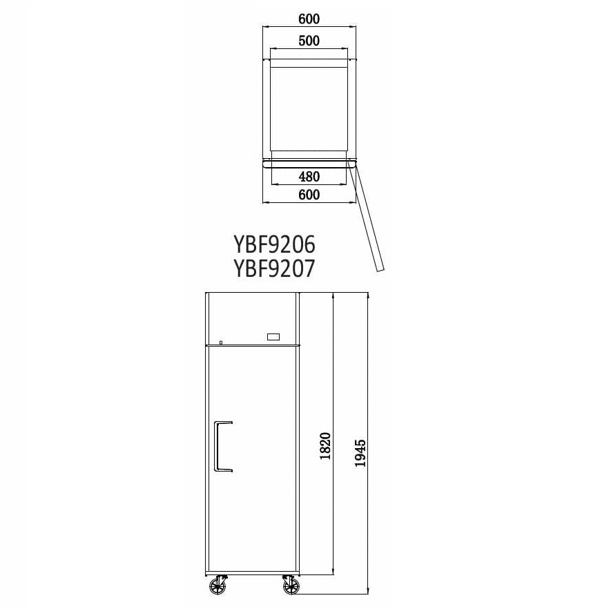 Atosa Single Door Top Mounted Fridge YBF9206