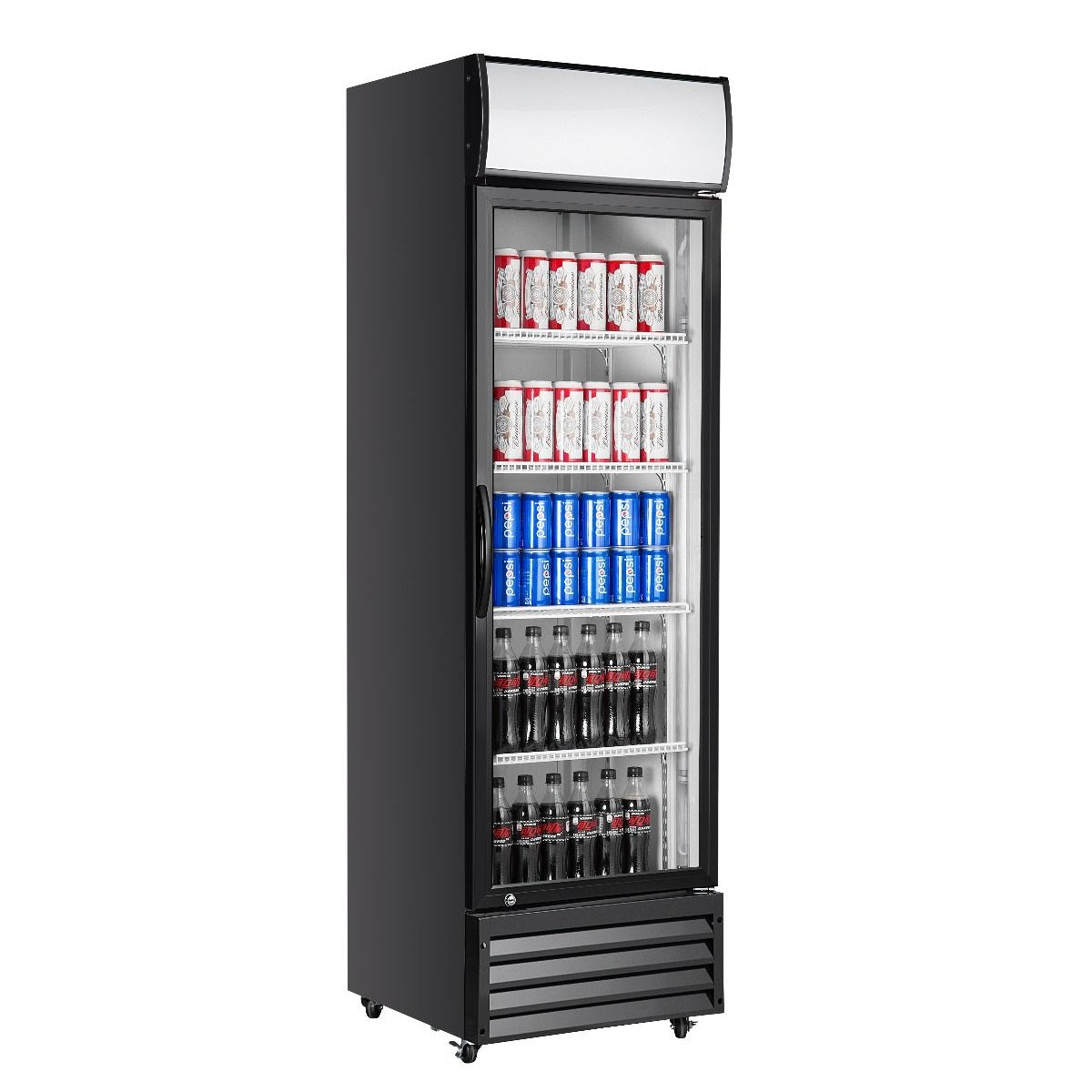 Atosa Single Glass Door Mounted Fridge 700mm P600WB