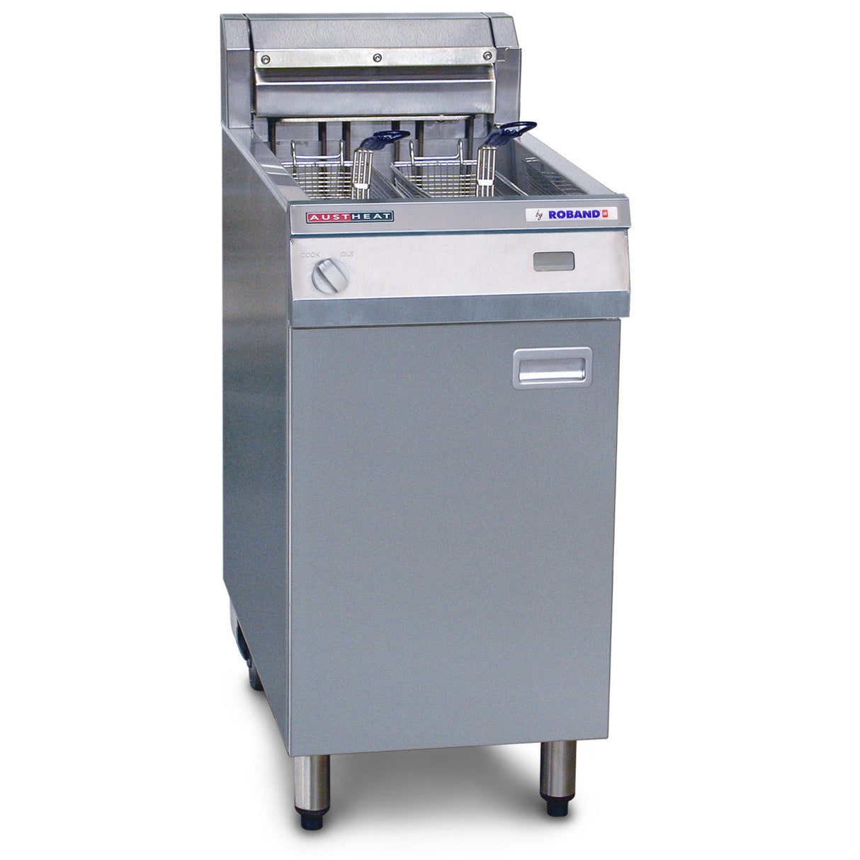 Austheat AF812R Freestanding Electric Fryer rapid recovery, 2 baskets