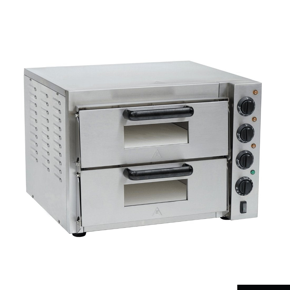 BakerMax Compact Countertop Double Deck Electric Pizza Oven EP - 2T