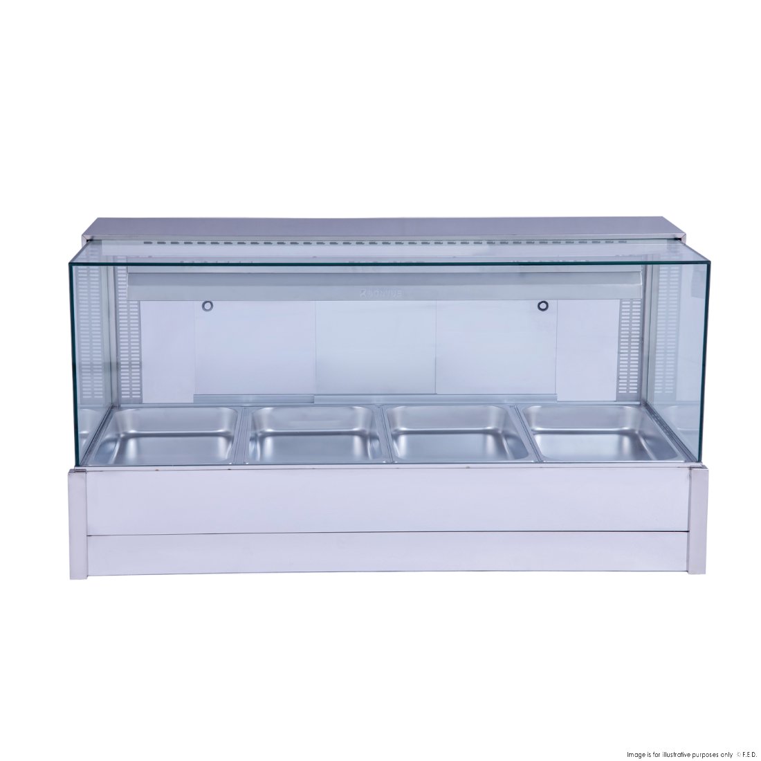 Bonvue Square Countertop Wet and Dry Bain Marie BM14SC