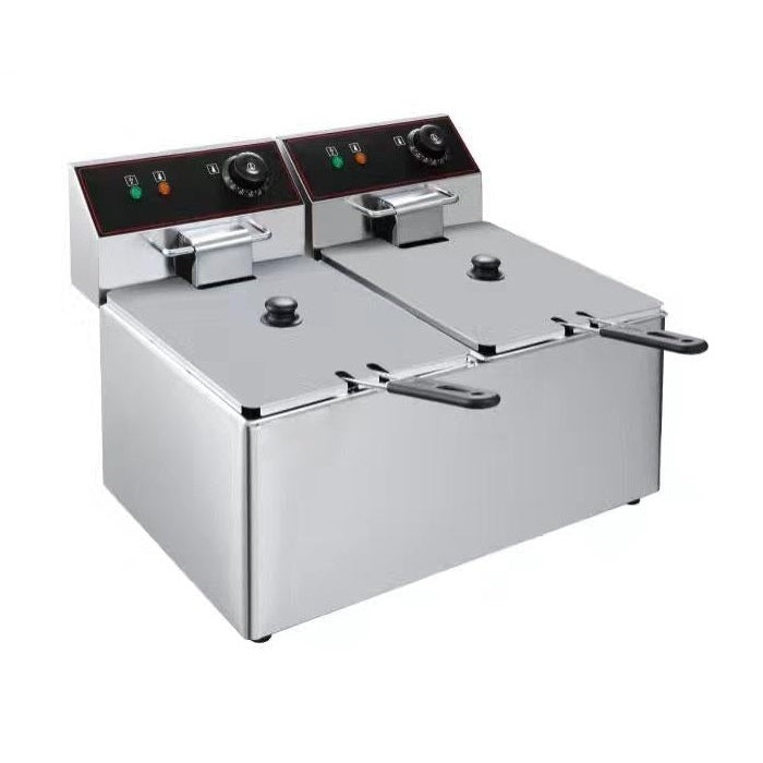 Double Bench Top Electric Fryer  2 x 8 Litre