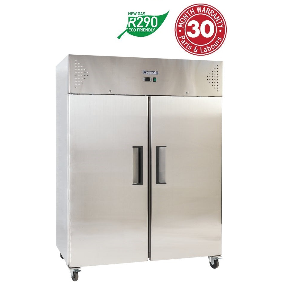 Exquisite GSC1410H Two Solid Doors Upright Fridge