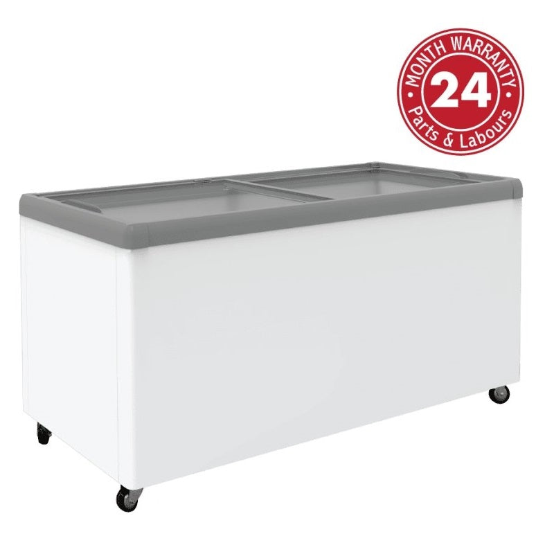 Exquisite SD650 Flat Glass Display Chest Freezer