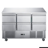 FED - X Six Drawer Salad Prep Fridge - XGNS1300D - 6D