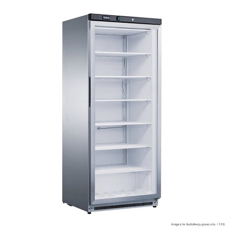 Fed - X Stainless Steel Upright Static Display Freezer XF600SG