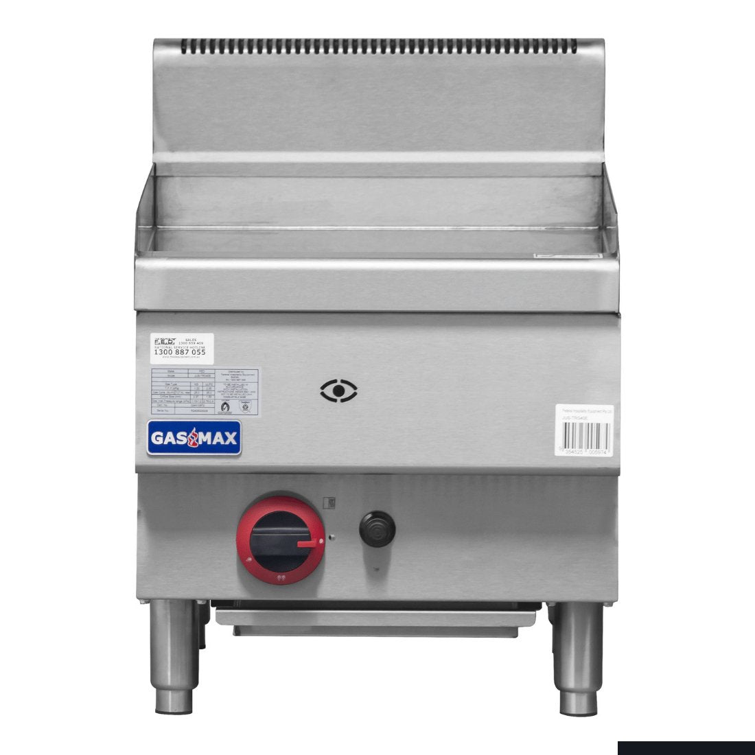 GASMAX Benchtop Single Bunner Griddle - JUS - TRG40E