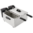 GG199 - A Caterlite Light Duty Twin Tank Twin Basket Countertop Fryer 2x 3.5Ltr