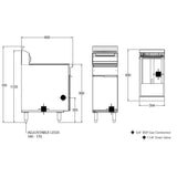 Goldstein V-PAN 20L High Performance Gas Fryer VFG1L