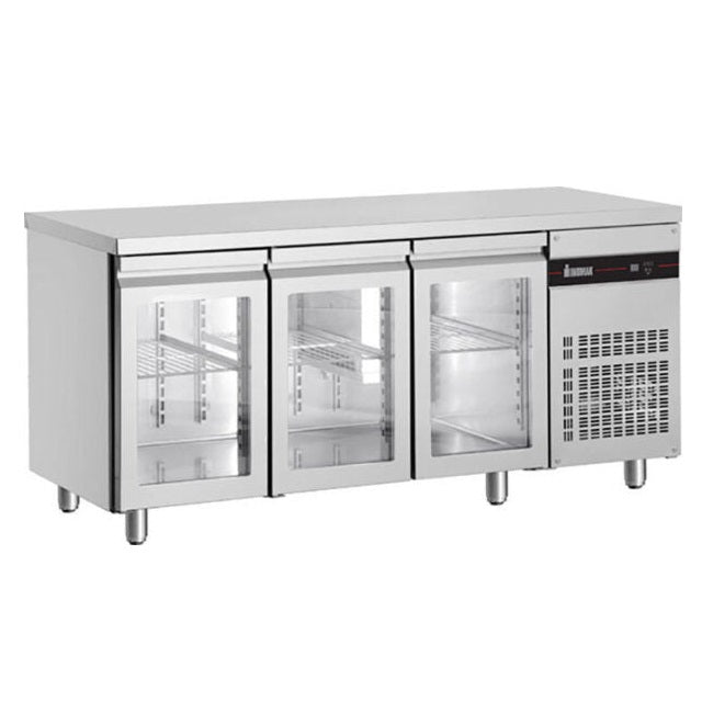 Inomak UBI7179G GLASS DOOR UNDERCOUNTER FRIDGE 1790MM