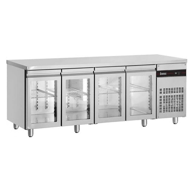 Inomak UBI7224G GLASS DOOR UNDERCOUNTER FRIDGE 2240M