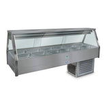 Roband Straight Glass Refrigerated Display Bar, 12 pans - ERX26RD