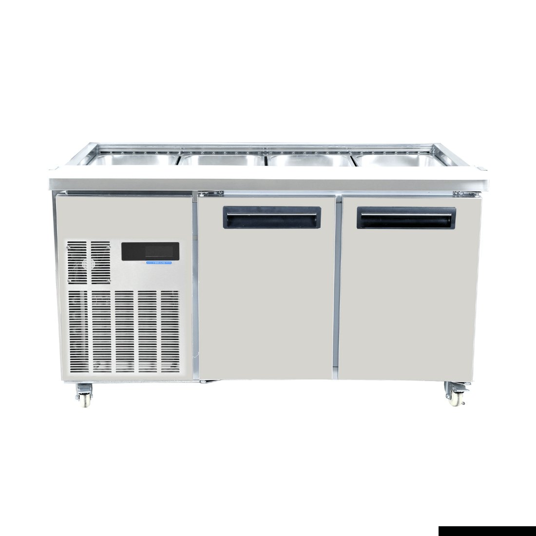 Thermaster Two Door Cold Bench Salad Station 4x1/1 GN Pans PG150FA - XB