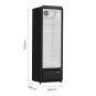 Thermaster Upright Glass Door Beverage Fridge - SDC - 258B