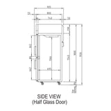 Turbo Air KF25-2G Top Mount Glass Door Freezer