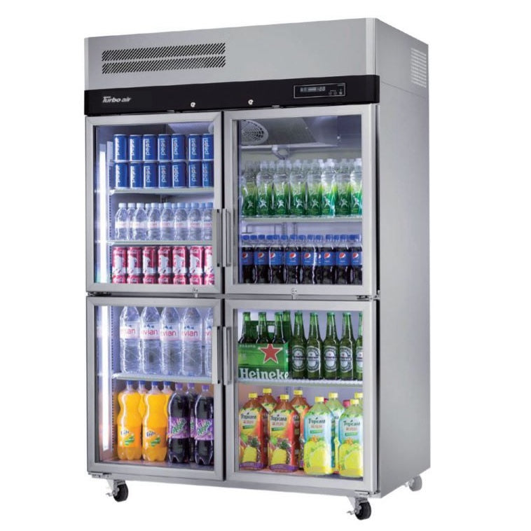 Turbo Air KR45-4G 4 Half Glass Door Fridge Upright