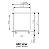 Turbo Air KUR12-2 Two Door Fridge Undercounter