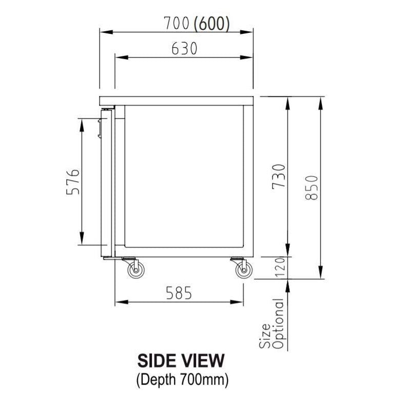 Turbo Air KUR15-2 2 Door Fridge Undercounter