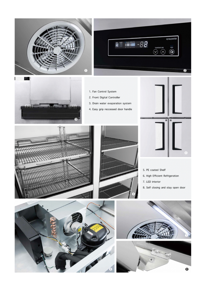 Turbo Air TCBE-82SDR Chef Base 4 Drawer FRIDGE Customized Product