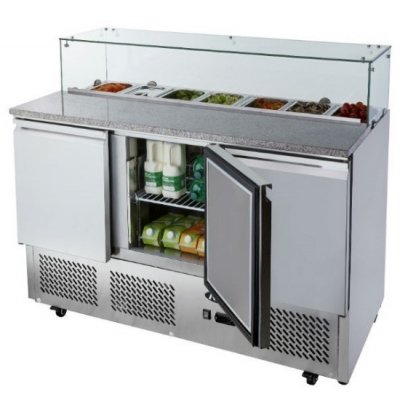 3 Doors Pizzatable Saladette Fridge 1365mm ESL3864