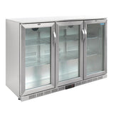Polar G-Series Counter Back Bar Cooler with Hinged Doors Stainless Steel 330Ltr GL009-A