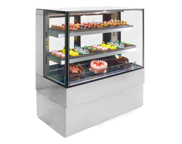 Airex Freestanding Refrigerated Square Food Display AXR.FDFSSQ.09