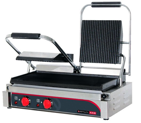 Anvil TSS3000 Panini Press Double (ribbed top / flat bottom)