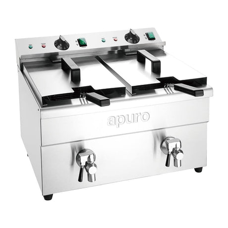 Apuro Double Induction Fryer 2x3kW - CT012-A