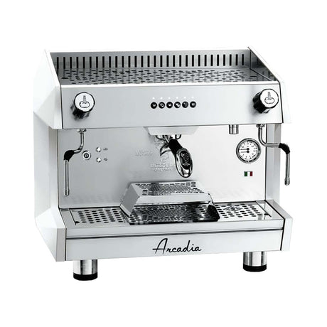 ARCADIA Professional Espresso coffee machine SS polish white 1 Group - ARCADIA-G1