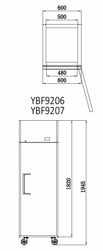 Atosa Single Door Top Mounted Freezer YBF9207
