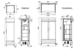 Atosa Single Glass Door Mounted Fridge P380WA