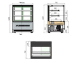 Atosa UPRIGHT SQUARE CAKE SHOWCASE 1500mm FRIDGE DF157F