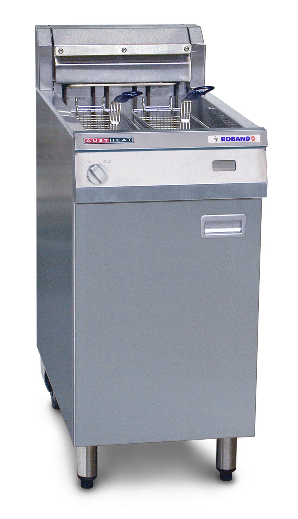 Austheat Freestanding Electric Fryer rapid recovery, 2 baskets