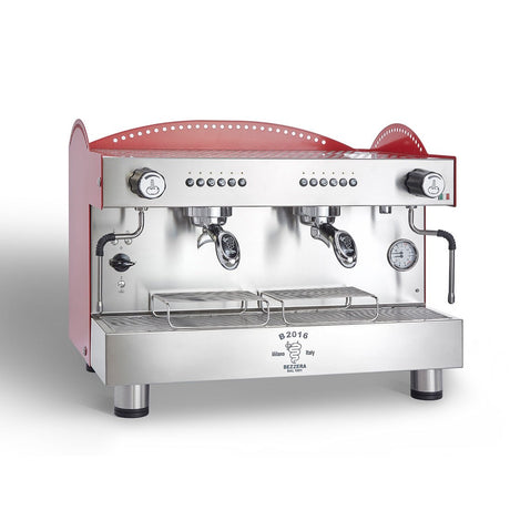 Bezzera 3L Red 2-Group Professional Espresso Machine BZB2016R2DE
