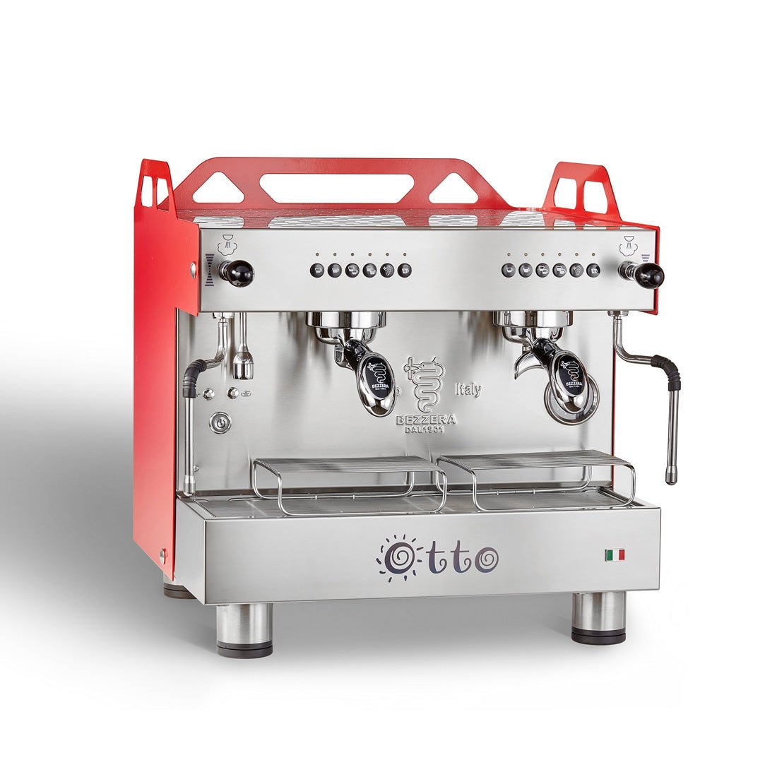 Bezzera OTTO Red Compact 2 Group Espresso Machine BZOTTOCDE2IR1