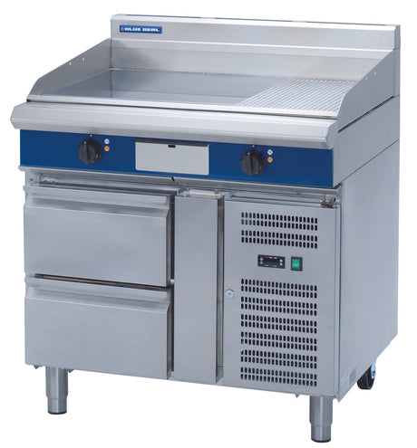 Blue Seal Evolution Series EP516-RB - 900mm Electric Griddle – Refrigerated Base