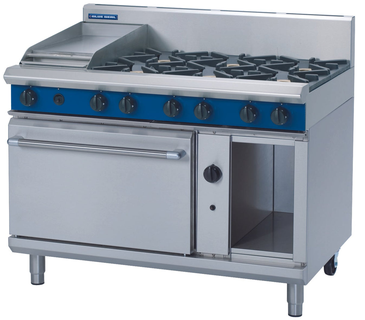 Blue Seal Evolution Series G508C - 1200mm Gas Range Static Oven